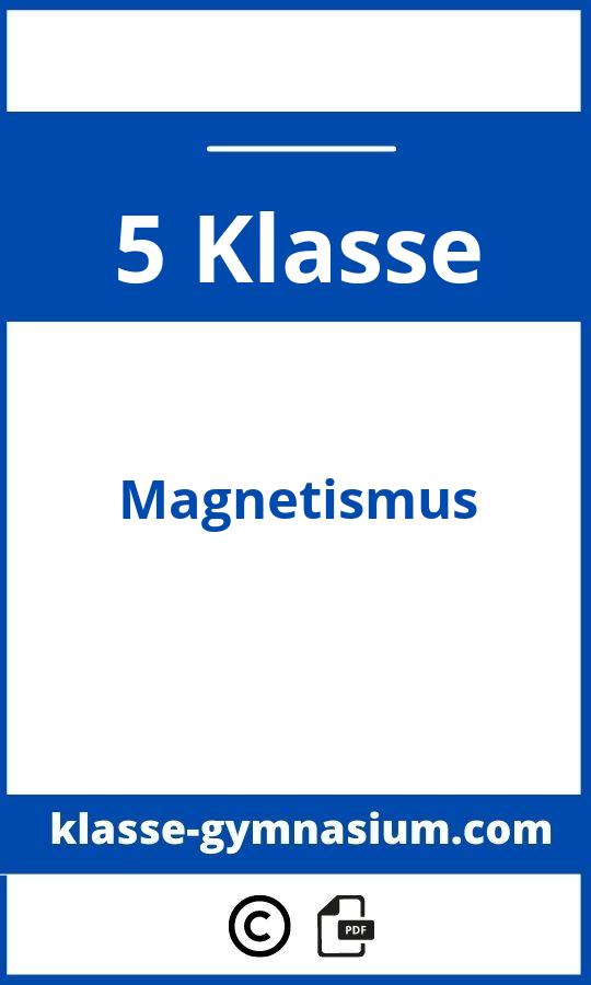 Magnetismus 5. Klasse Gymnasium